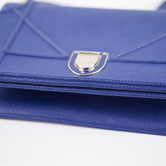 Christian Dior Diorama Medium Navy Grained