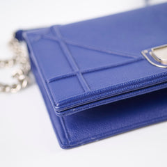Christian Dior Diorama Medium Navy Grained