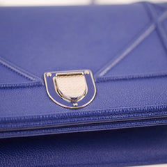 Christian Dior Diorama Medium Navy Grained