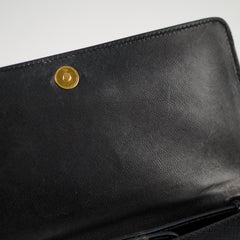 Prada Shiny Black Wallet On Chain Crossbody