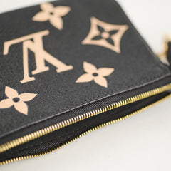 Louis Vuitton Mini Pochette Black Cream Bicolor Empreinte