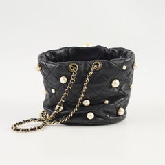 Chanel Mini About Pearls Bucket Bag