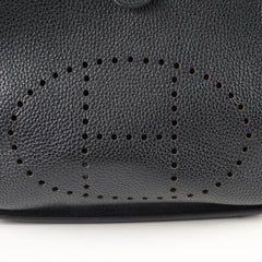Hermes Evelyne 29 Black Clemence PHW C Stamp