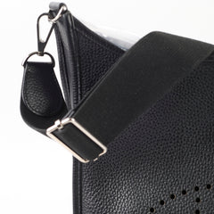 Hermes Evelyne 29 Black Clemence PHW C Stamp