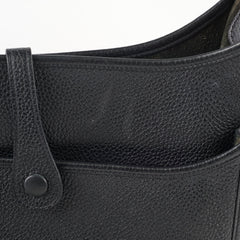 Hermes Evelyne 29 Black Clemence PHW C Stamp