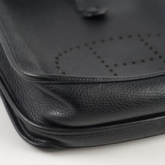 Hermes Evelyne 29 Black Clemence PHW C Stamp