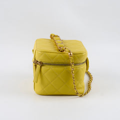 Chanel CC Yellow Vanity Case