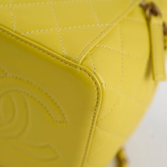 Chanel CC Yellow Vanity Case