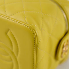 Chanel CC Yellow Vanity Case