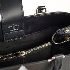 Louis Vuitton Black Epi Kleber PM Bag