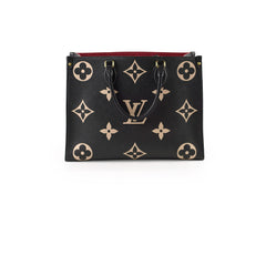 Louis Vuitton Onthego MM Black Empreinte Bi-color