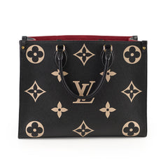 Louis Vuitton Onthego MM Black Empreinte Bi-color
