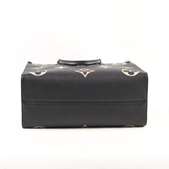 Louis Vuitton Onthego MM Black Empreinte Bi-color