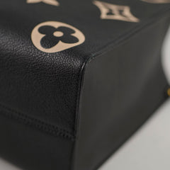 Louis Vuitton Onthego MM Black Empreinte Bi-color