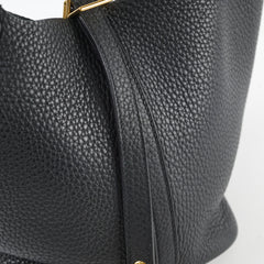 Hermes Picotin 18 Black GHW Y Stamp
