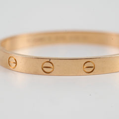 Cartier Classic Model Love Bracelet Size 16 Rose Gold