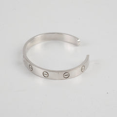 Cartier Love Cuff with 1 Diamond Bracelet Size 17