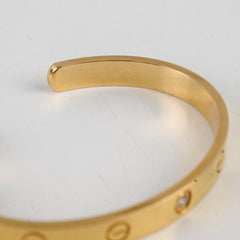 Cartier Love Cuff with 1 Diamond Bracelet Size 17