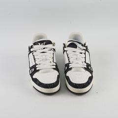 Louis Vuitton Men's LV Trainer Sneakers Black/White Denim Colorway Size US 6