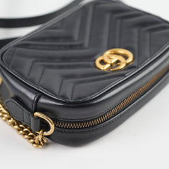 Gucci Mini Marmont Camera Black Crossbody Bag