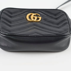 Gucci Mini Marmont Camera Black Crossbody Bag