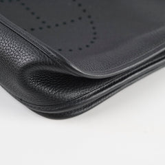 Hermes Evelyne 29 Black Clemence PHW Z Stamp