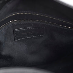 Saint Laurent Large Niki Matelasse Crinkled Leather Tote Black
