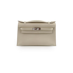 Hermes Kelly Pochette Swift Nata W Stamp