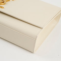 Saint Laurent Kate Medium Ivory White