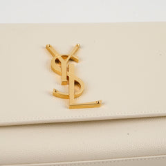 Saint Laurent Kate Medium Ivory White