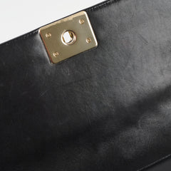 Chanel Old Medium Boy Black Lambskin Chevron