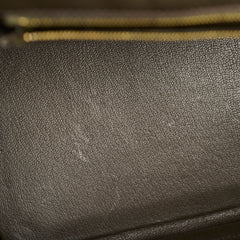 Hermes Birkin 35 Ebene/ Ecru Toile H [F]