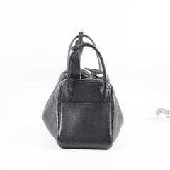 Hermes Lindy 30 Black Clemence SHW T Stamp