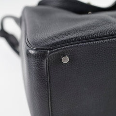 Hermes Lindy 30 Black Clemence SHW T Stamp