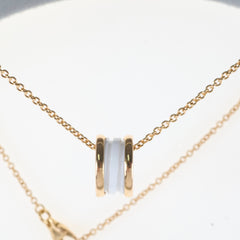 Bvlgari B.Zero 1 Pendant Necklace 18k Rose Gold