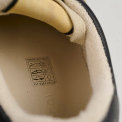 Gucci Men's Screener Perorated Leather Sneakers Black/White Size 41