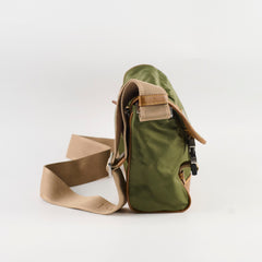 Prada Nylon Messenger Crossbody Khaki / Tan