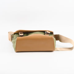Prada Nylon Messenger Crossbody Khaki / Tan