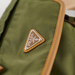 Prada Nylon Messenger Crossbody Khaki / Tan