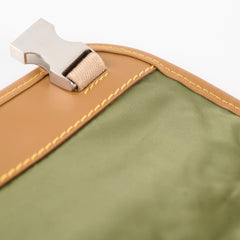 Prada Nylon Messenger Crossbody Khaki / Tan
