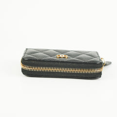 Chanel Caviar Zippy Black Wallet
