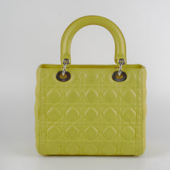 Dior Medium Lady Dior Lambskin Yellow