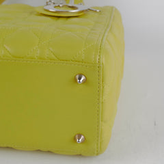 Dior Medium Lady Dior Lambskin Yellow