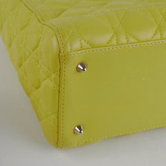 Dior Medium Lady Dior Lambskin Yellow