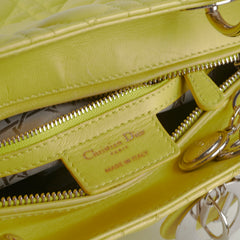 Dior Medium Lady Dior Lambskin Yellow