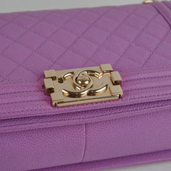 Chanel Old Medium Caviar Boy Purple