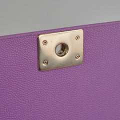Chanel Old Medium Caviar Boy Purple