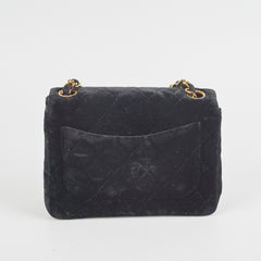 Chanel Mini Square Black Velvet - Series 1