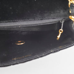 Chanel Mini Square Black Velvet - Series 1