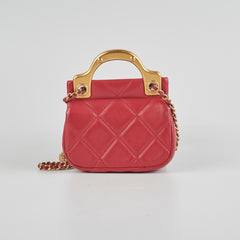 Chanel Micro Seasonal Flap Dark Pink